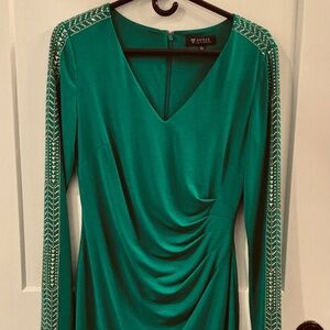 Guess Long Sleeve Dress - Elegant Green